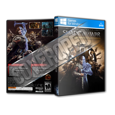 Middle Earth Shadow of War Pc Game Cover Tasarımı (Dvd Cover)
